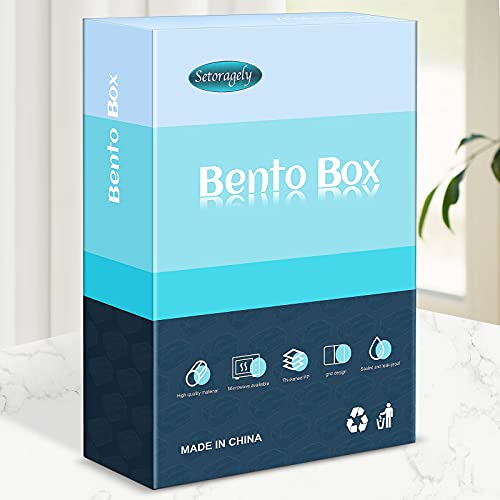 Setoragely Bento Box Adult Lunch Box,Lunch Box Kids,Lunch Containers For Adults/Kids/Toddler,1500Ml-3 Compartment Bento Lunch Box,Microwave & Dishwasher & Freezer Safe thumb #6