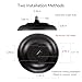 ASALL Black Waterproof LED Flush Mount Ceiling Light Fixture,with Bluetooth Speaker,11 Inch,18 watt,Dimmable Music Lamp,RGB Color Changing Light with Remote Control,for Bathroom,Shower,Bedroom