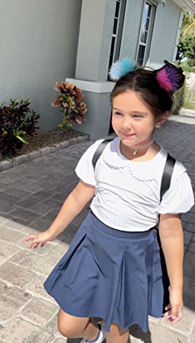 Danna Belle White School Girl Blouse Peter Pan Doll Collar Solid Color Blouse Tee #TOP7