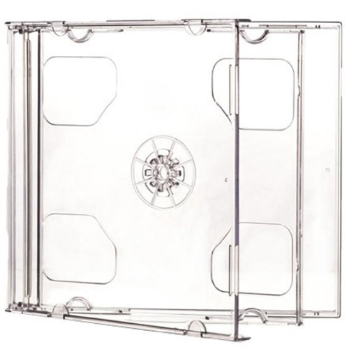 Four Square Media - Lote de 10 cajas para CD y DVD (10 unidades, 10,4 mm)