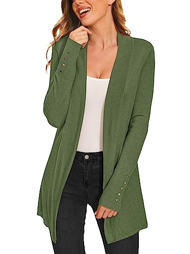 Image of Cardigan for Women Dressy Casual Long Sleeve Open Front Knit Cardigan Sweaters