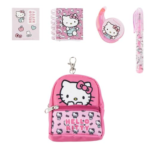 CERDÁ LIFE'S LITTLE MOMENTS Set de papeterie mini sac à dos dimensions sac à dos Hello Kitty 19,5 x 22,5 x 4,5 cm, unisexe, enfants, Mod. 37, Modèle :...