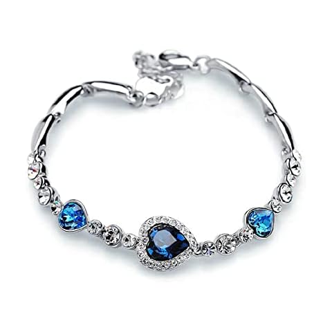 Pulsera de cristal de corazón de océano IUDWCG Cover