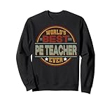 Photo Gallery retro badge worlds best pe teacher felpa Photo Gallery retro badge worlds best pe teacher felpa