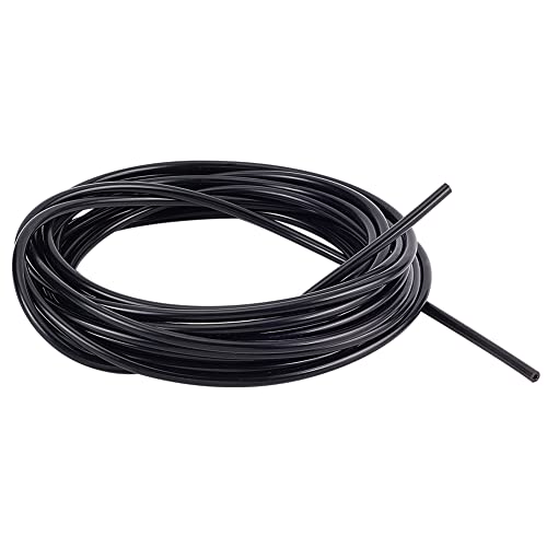 Image of AHANDMAKER 16.4 Feet Black Vacuum Hose, ID 5 /64inch(2mm) High Temperature Silicone Vacuum Tubing Hose, Vacuum Tube, Vacuum Line Kit for Automotive and Pipeline