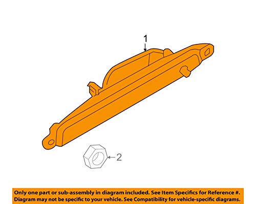 Genuine Nissan Parts - Lamp Assy-Stop,High Mounting (26590-ZS00A)