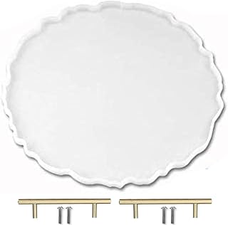 ResinWorld 13 Inch Large Silicone Geode Tray Mold - Irregular Round Resin Mold for DIY Crafts, Home Decor, Fruit Trays
