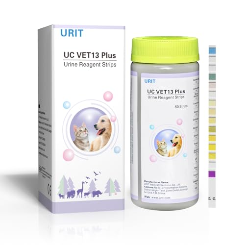 Image of UTI Test Strips for Dogs, Cats, & Pets - 13 in 1-50 Count - Urinary Tract Issues - Test Strips for Pets