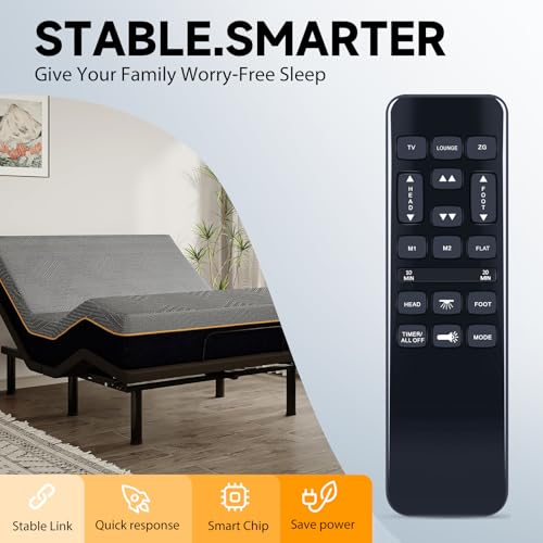 Télécommande de rechange pour lit réglables Richmat HJH92S Ble HJH55 GhostBed - 3