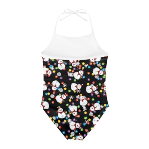 Image of Christmas Kids One-Piece Swimsuits Beach Swimwear Bathing Suit for 3-10 Years Girls