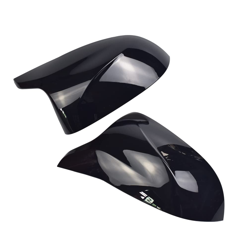 1 Paio Calotta Specchio Retrovisore a Sinistra Destra Coperchi a specchio laterale per B-MW X3 F25 X4 F26 X5 F15 X6 F16 2014-2018 (Nero Brillante)