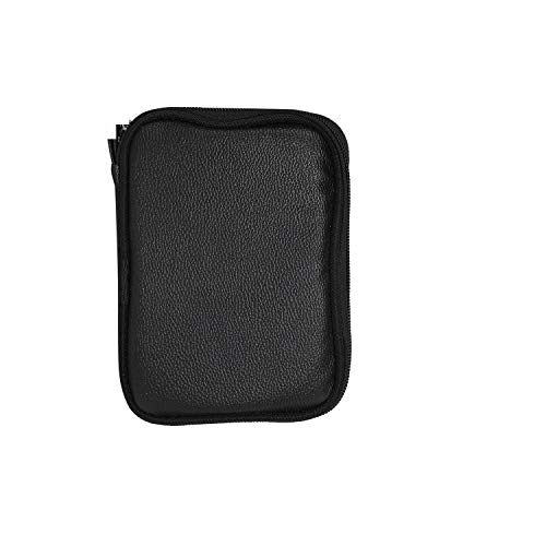 Image of WD HDD Hard Case /Cover /Pouch for 2.5 inch Portable Hard Drive (for Seagate, Toshiba, WD, Sony, Transcend, Lenovo, Adata) (Black Leather)