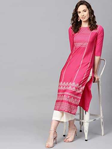 Image of Vaamsi Women's Crepe Regular Kurta