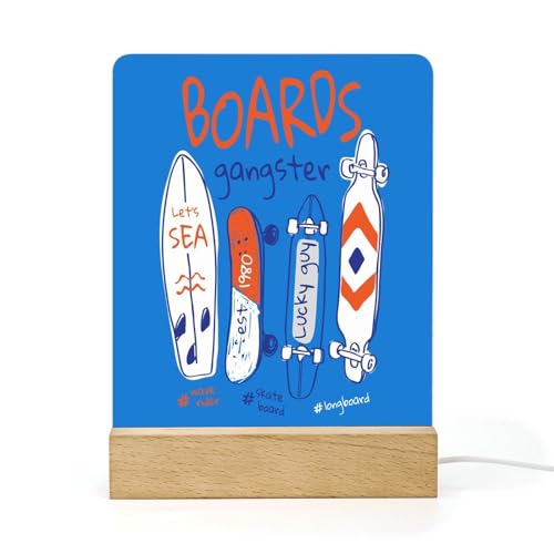 Lampe de nuit de bord de mer LED illusion lampe de table pour enfants cadeau d’anniversaire lampe de chambre à coucher lampe de chambre USB cadeau bébé...