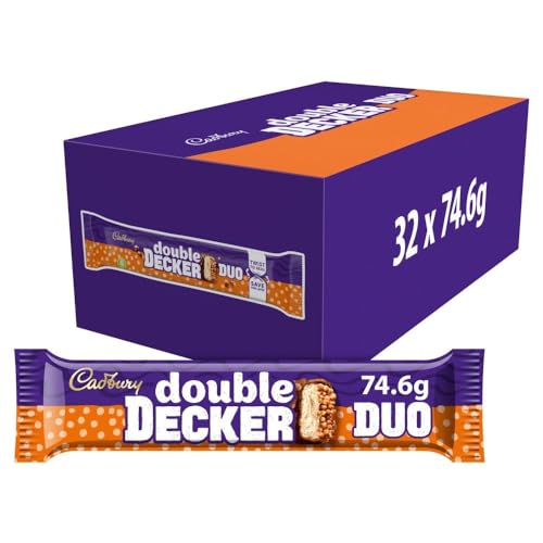 Cadbury Double Decker Duo Chocolate Bars, 74.6 g (Pack of 32)