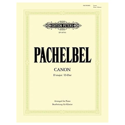 Canon D-Dur (Bearbeitung für Klavier zu 2 Händen): Partitur für Klavier (Edition Peters)
