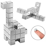 24 Stück 8 x 8 x 8 mm Magnete für Magnettafel, Kühlschrank Magnete für Handwerk, Neodym Magnete Extra Stark, Magnete Klein, Würfelmagnet, Permanent Seltenerdmagnete für Whiteboards, Aufkleber, DIY