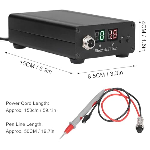 Image of Mobile Phone Short Circuit Detector, Motherboard Short Circuit Repairer,Repair Burner for iOS for Android,Adjustable Voltage Regulator Ammeter Circuit Testers for Phone Laptop Computer