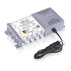 DUR-line MS 5/8 G-HQ - Multiswitch for 8 Participants - SAT Multiswitch - Made in Germany - Energy-saving Power Supply - Matrix [Digital, HDTV, FullHD, 4K, 8K, UHD]