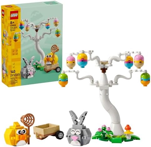 LEGO Easter Bunny and Chick Egg Hunt Building Toy for Girls & Boys - Springtime Pretend Playset for Kids, Ages 8+ - Basket Stuffer or Gift Idea for Easter, Birthdays, & Special Occasions - 40808