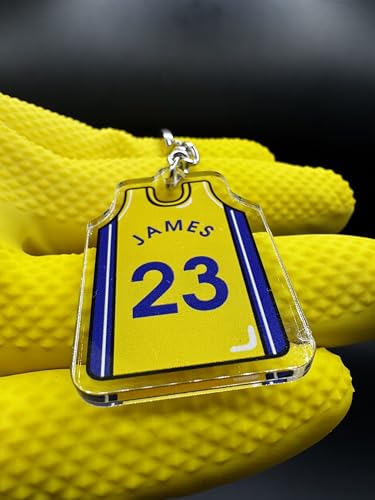 image for Generic James Keychain – #23 Mini Jersey Basketball Collectible – 