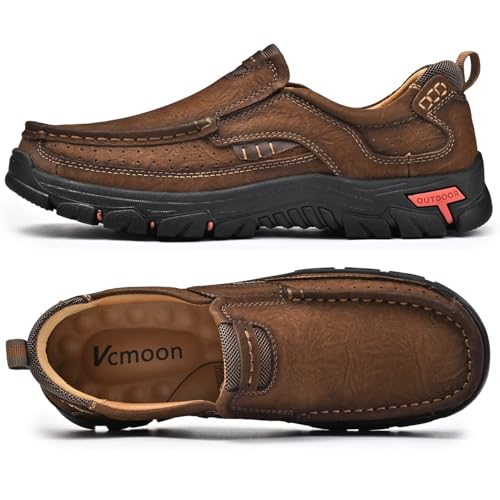 Men Casual Shoes Leather Slip On Loafers Walking Shoes for Work Office Dress Outdoor2