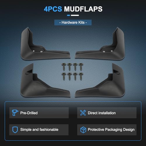 Image of ECCPP 4Pcs Mud Flaps Splash Guards 2024 for Hyundai for Sonata 2.5L Front & Rear Mud Guards