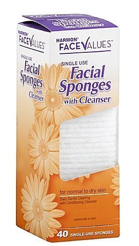 Harmon Face Values 40-Count Cleanser Facial Sponges(pack of 2)