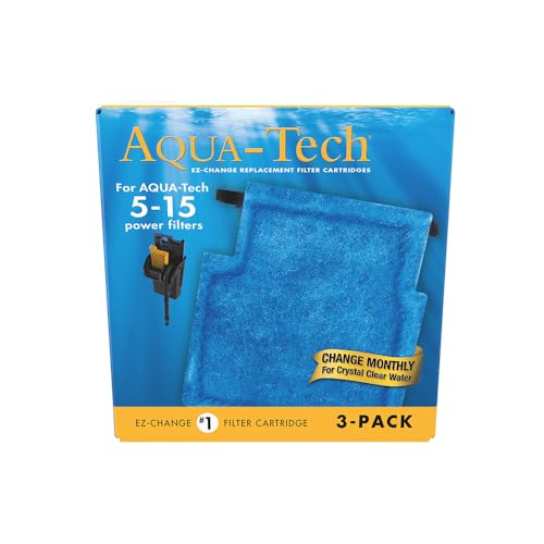 Aqua-Tech EZ-Change No.1 3-Pack Aquarium Filter Cartridge for 5 to 15 Power Filters