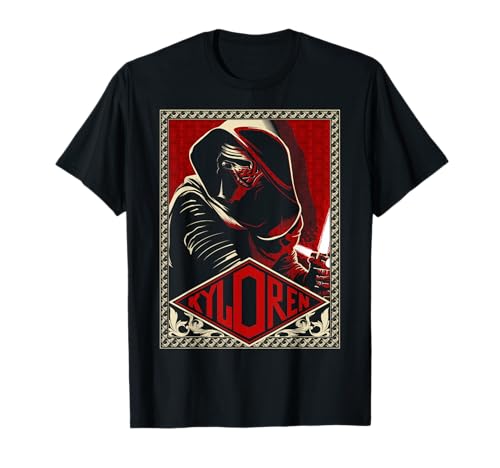 T-shirt Kylo Ren Star Wars The Force Awakens vêtement de cinéma noir imprimé
