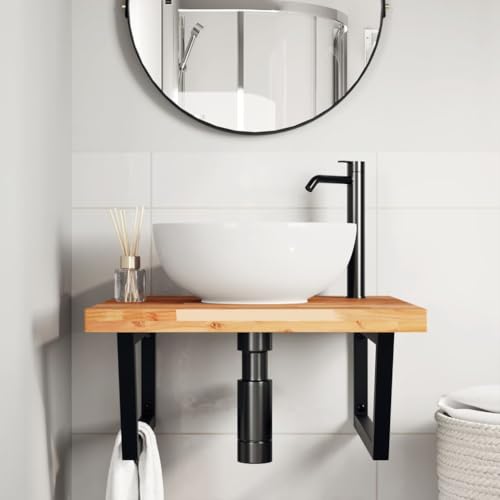 Étagère murale en acier acacia pour optimiser les petits espaces