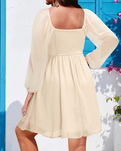 Image of Pinup Fashion Plus Size Graduation Homecoming Chiffon A-line Short Dress