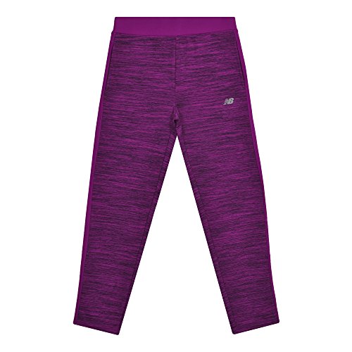 New Balance Girls' Big Dual Face Pant, Poisonberry/Black, 16
