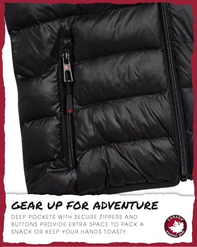 CANADA WEATHER GEAR Women's Puffer Jacket - Packable Bubble Coat, Water Resistant Outerwear Jackets for Women (XXS-M)3