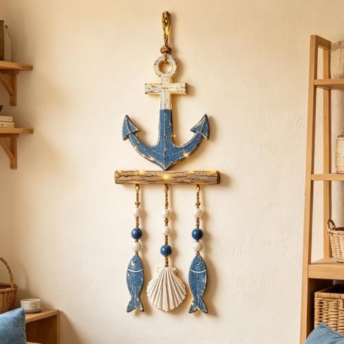 Decoración pared playa LED para iluminar rincones oscuros en salones y baños 4