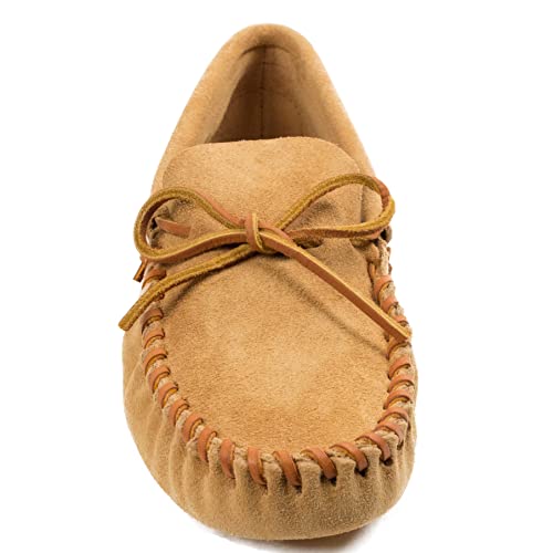 Minnetonka Men's Leather Laced Soft Leather Sole Moccasin2