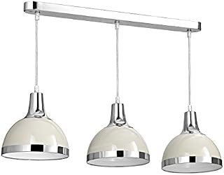 Premier Housewares E27 Edison Screw 40 W 3 Ceiling Light Shade Ceiling Lights Flint Grey Pendant Lighting Ceiling Pendant H110xW68xD18