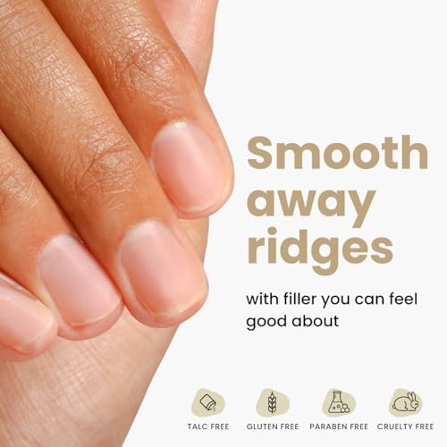 londontown kur nail ridge filler - smoother - strengthener - filler for damaged uneven nails - fortifying self leveling base vegan cruelty free paraben free 04 fl oz