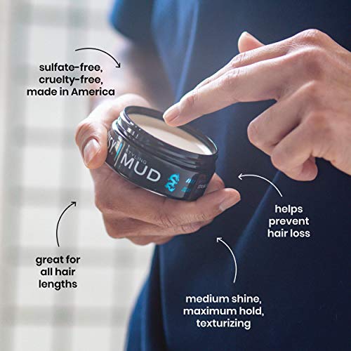 Styling Mud Billy Jealousy cheveux plats volume et fixation argile 3 oz - 3
