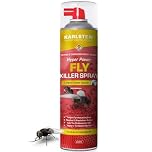 Karlsten Fly Killer Spray 600ml – 5 Metre Hyper Power Nozzle – Ultra-Strong Fly Spray for Home & Outdoor Use – Fast-Acting Aerosol Formula – Instantly Kills Flies