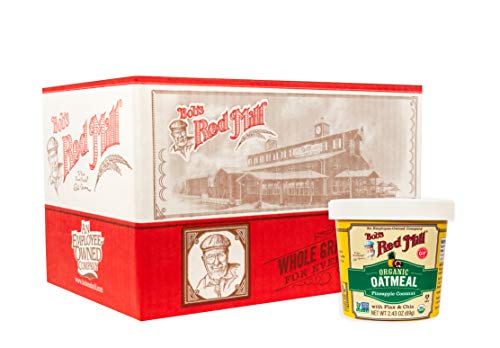 Bob's Red Mill Organic Gluten Free Oatmeal Cup, Pineapple Coconut, 2.43-ounce (Pack of 12)