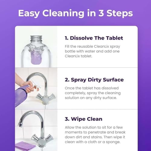 Dr Clean Spray for Ovens Uk, Drclean with Cleaning Tablets, Dr Clean Spray, Oil cleaning, Suitable for Kitchen and Bathroom(1-12Tablets) - Image 5