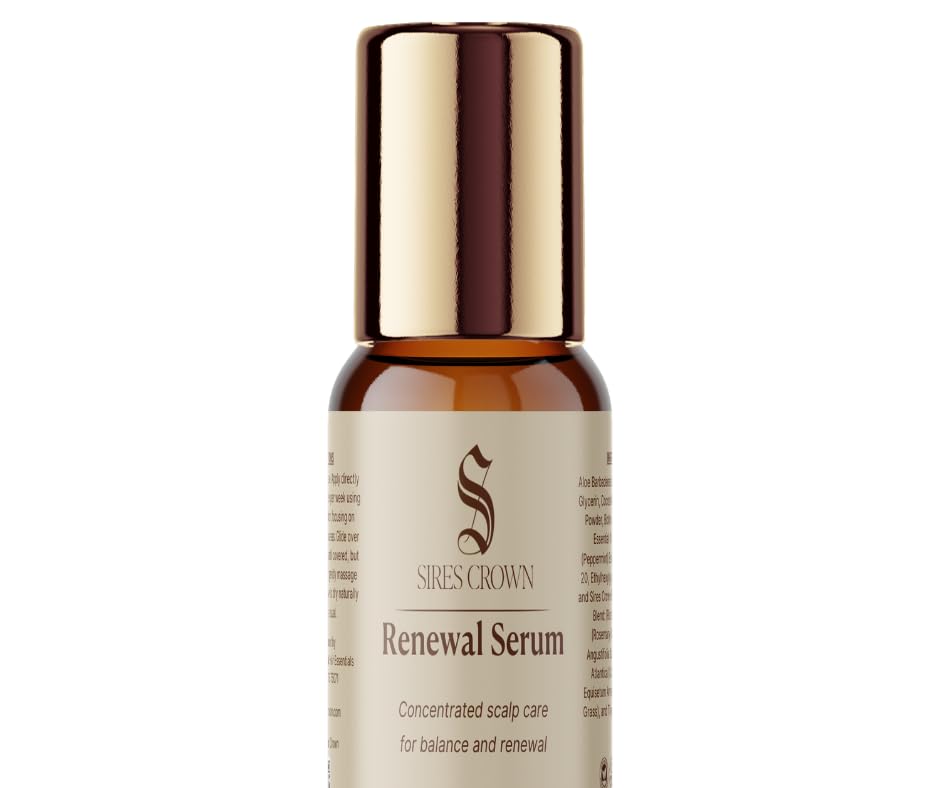 Sires Crown Renewal Serum | Concentrated Botanical Scalp Serum | Lightweight Targeted Care for Dry, Thinning & Stressed Scalp | Supports a Healthy Scalp Environment | 1 oz