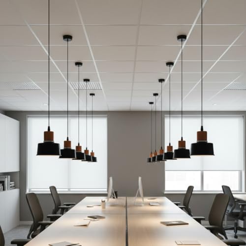 Image of Ceiling Hanging Light Antique Golden Black Pendant for Dining Table, Living Room, Bedroom, Restaurants, Offices, Cafes, Hotels. 9 Watts LED Bulb Included (Antique Golden Black)