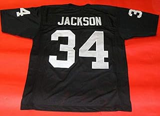 BO JACKSON BLACK OAKLAND CUSTOM STITCHED NEW FOOTBALL JERSEY MEN’S XL