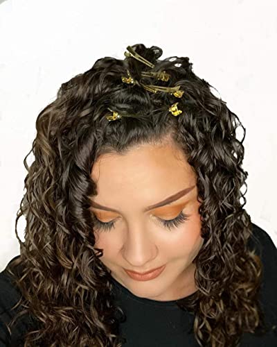 Gold Volume Curl Clips- For Root Clipping Curly Hair- 9Pc Set In Gold- For Hair Styling- Hair Accessorie- Root Clips