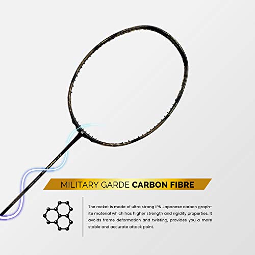 Image of Apacs Z-Ziggler (Unstrung, 38 LBS Max Tension) 6.4mm Slim Shaft | Made in Vietnam | 100% Japanese Graphite Badminton Racket with Free Full Cover | G2-4 1 /8 inches (Green)