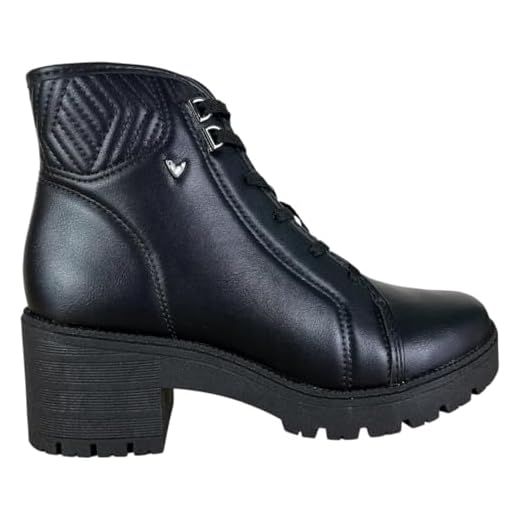 Bota Coturno Feminina Mississipi Salto Bloco Tratorado (Preto, BR, Adulto, Numérico, 34)