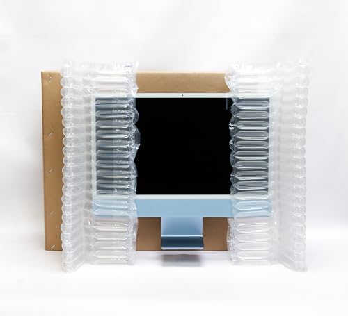 MacTeam Double-Walled Shipping Box with Blow-Up Inserts for Apple iMac 24'' Monitor All-in-One Computer Postage Packing