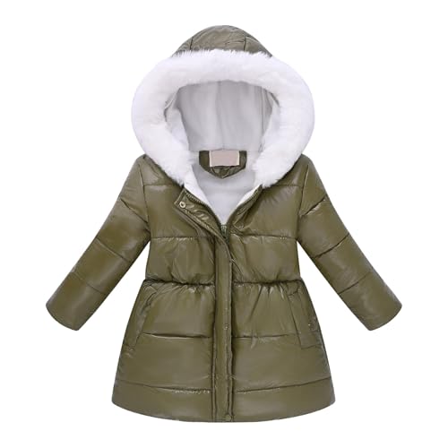 Image of Teen Kids Leather Puffer Jackets Winter Waterproof Fleece Lined Down Coats Boys Girls Padded Warm Quilted Outwear